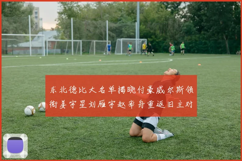 东北德比大名单揭晓付豪威尔斯领衔姜宇星刘雁宇赵率舟重返旧主对决
